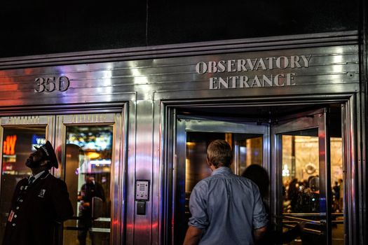 Empire State Building Entrance. Shooting Location: New York, Manhattan