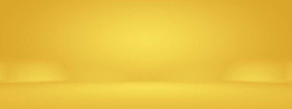 Abstract Luxury Gold yellow gradient studio wall, well use as background,layout,banner and product presentation