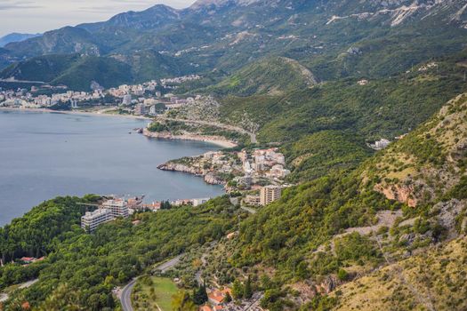 Mountains in Montenegro near the resort town of Budva.