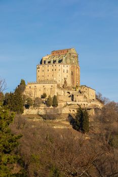 St Michael Abbey - Sacra di San Michele - Italy. Monastic mediaeval building.