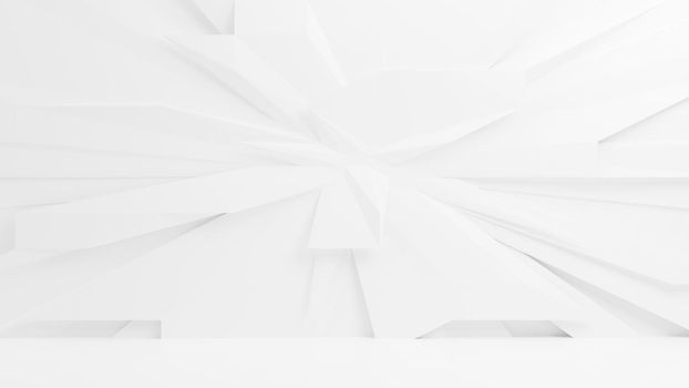 Abstract white wall background 3D render