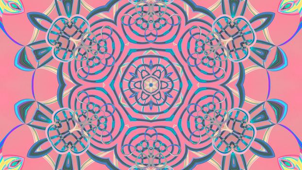 Abstract textured pink background kaleidoscope. Design, art