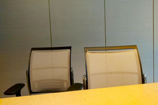 Comfortable modern chairs in the meeting room