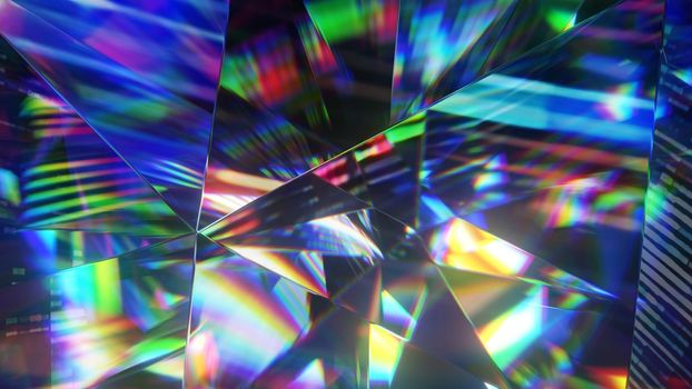 diamond facets abstract diffraction dispersion background