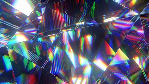 diamond facets abstract diffraction dispersion background