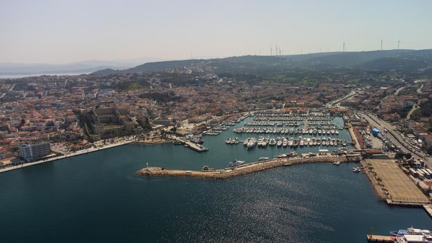 Areial Photo of Cesme Marina in Izmir, Turkey. High quality photo