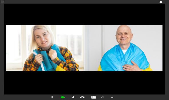 laptop, ukraine, video chats. video conference.