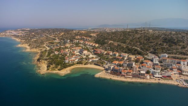 Areial Photo of Cesme Marina in Izmir, Turkey. High quality photo