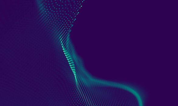 Abstract Blue Geometrical Background . Connection structure. Science background. Futuristic Technology HUD Element . onnecting dots and lines . Big data visualization Business .