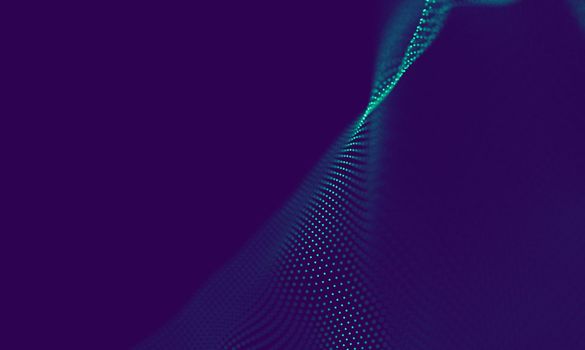 Abstract Blue Geometrical Background . Connection structure. Science background. Futuristic Technology HUD Element . onnecting dots and lines . Big data visualization Business .