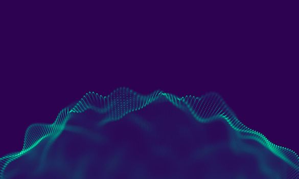 Abstract Blue Geometrical Background . Connection structure. Science background. Futuristic Technology HUD Element . onnecting dots and lines . Big data visualization Business .