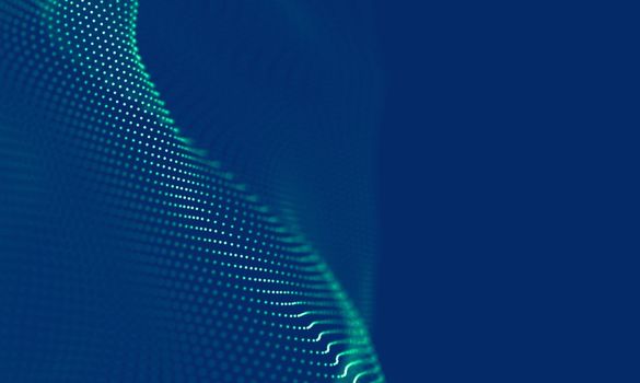 Abstract Blue Geometrical Background . Connection structure. Science background. Futuristic Technology HUD Element . onnecting dots and lines . Big data visualization Business .