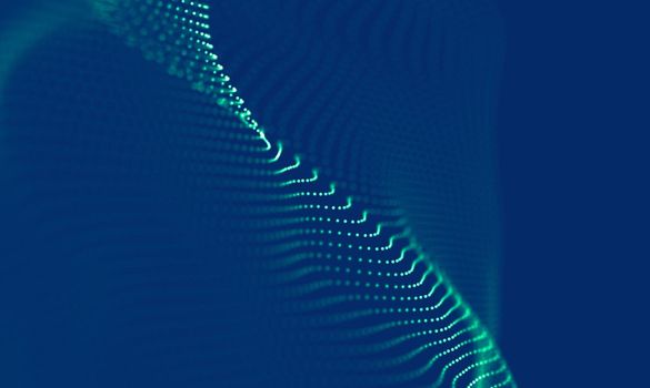 Abstract Blue Geometrical Background . Connection structure. Science background. Futuristic Technology HUD Element . onnecting dots and lines . Big data visualization Business .