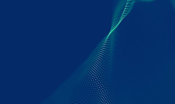 Abstract Blue Geometrical Background . Connection structure. Science background. Futuristic Technology HUD Element . onnecting dots and lines . Big data visualization Business .