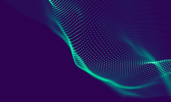 Abstract Blue Geometrical Background . Connection structure. Science background. Futuristic Technology HUD Element . onnecting dots and lines . Big data visualization Business .