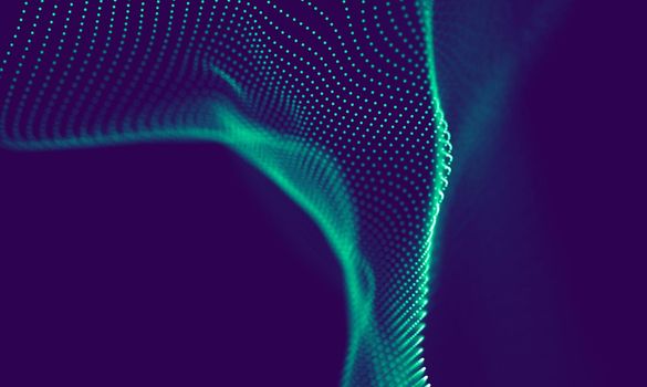 Abstract Blue Geometrical Background . Connection structure. Science background. Futuristic Technology HUD Element . onnecting dots and lines . Big data visualization Business .