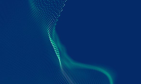 Abstract Blue Geometrical Background . Connection structure. Science background. Futuristic Technology HUD Element . onnecting dots and lines . Big data visualization Business .