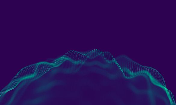 Abstract Blue Geometrical Background . Connection structure. Science background. Futuristic Technology HUD Element . onnecting dots and lines . Big data visualization Business .