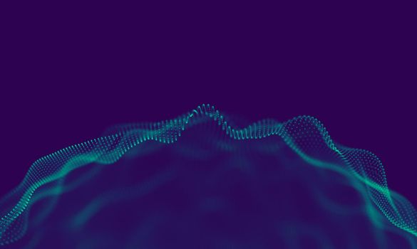 Abstract Blue Geometrical Background . Connection structure. Science background. Futuristic Technology HUD Element . onnecting dots and lines . Big data visualization Business .