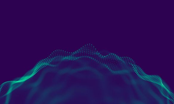 Abstract Blue Geometrical Background . Connection structure. Science background. Futuristic Technology HUD Element . onnecting dots and lines . Big data visualization Business .