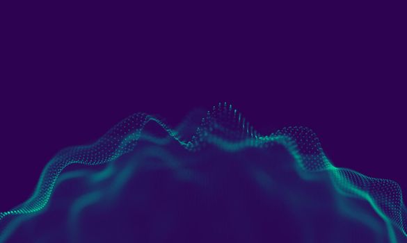 Abstract Blue Geometrical Background . Connection structure. Science background. Futuristic Technology HUD Element . onnecting dots and lines . Big data visualization Business .