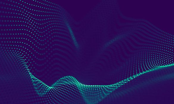 Abstract Blue Geometrical Background . Connection structure. Science background. Futuristic Technology HUD Element . onnecting dots and lines . Big data visualization Business .