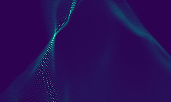 Abstract Blue Geometrical Background . Connection structure. Science background. Futuristic Technology HUD Element . onnecting dots and lines . Big data visualization Business .