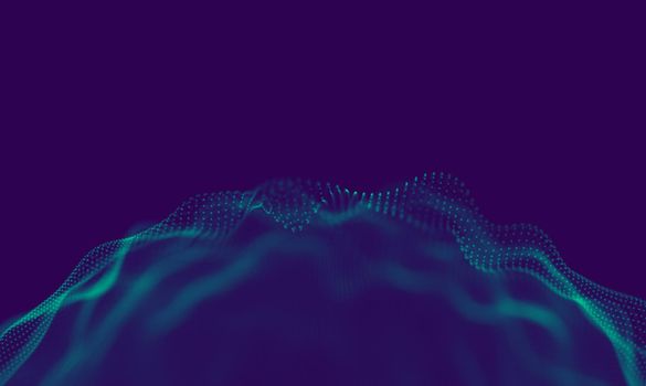 Abstract Blue Geometrical Background . Connection structure. Science background. Futuristic Technology HUD Element . onnecting dots and lines . Big data visualization Business .