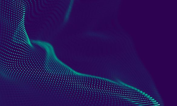 Abstract Blue Geometrical Background . Connection structure. Science background. Futuristic Technology HUD Element . onnecting dots and lines . Big data visualization Business .