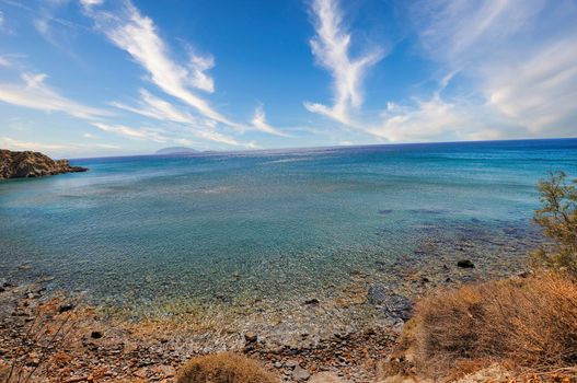 Beautiful in Anafi island, perfect for swimming with clear water