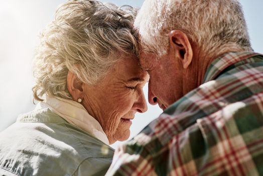 Shot of a happy senior couple spending time together outdoors.