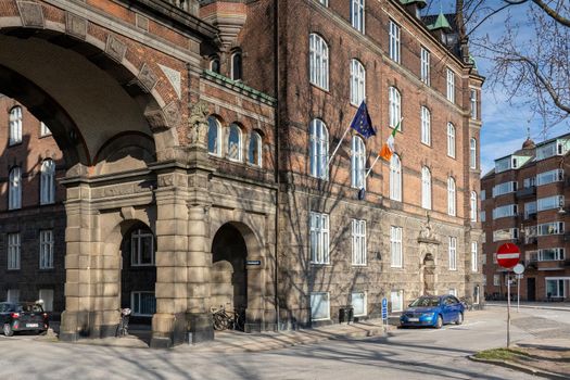 Copenhagen, Denmark. - March 1, 2022: Exterior view of the Embassy of Ireland.
