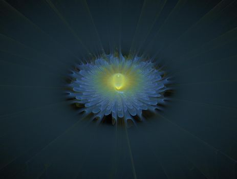 Imaginatory lush fractal texture image abstract background