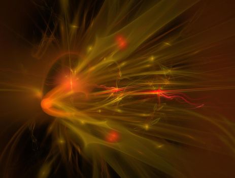 Imaginatory lush fractal texture image abstract background