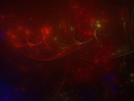Imaginatory lush fractal texture image abstract background