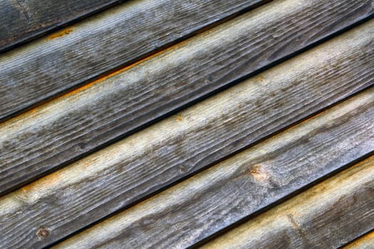 View of a gray wooden fence texture