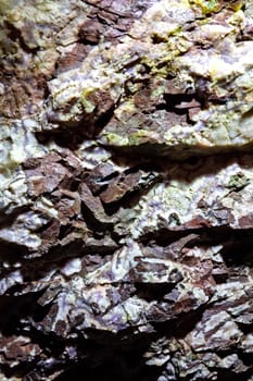 Close-up on rock texture, minerals, background