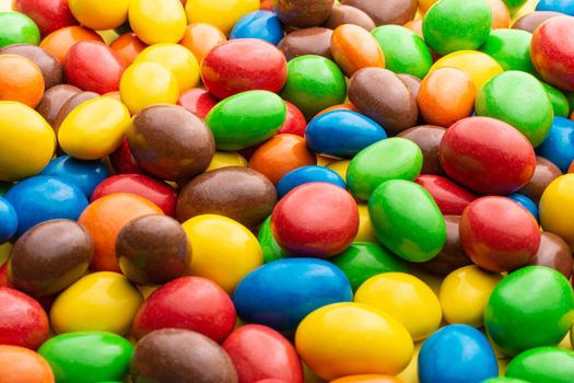 colored crunchy chocolate balls occupying the entire horizontal image