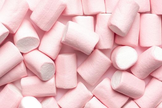 mini pink and white marshmallows that take up the whole picture