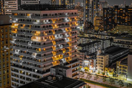 High-rise apartment group of Toyosu (Kyoto Ward, Tokyo). Shooting Location: Tokyo metropolitan area