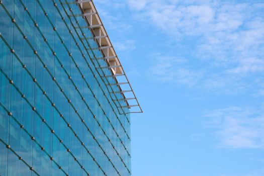 Modern beautiful building against the blue sky