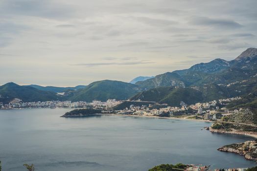 Mountains in Montenegro near the resort town of Budva.