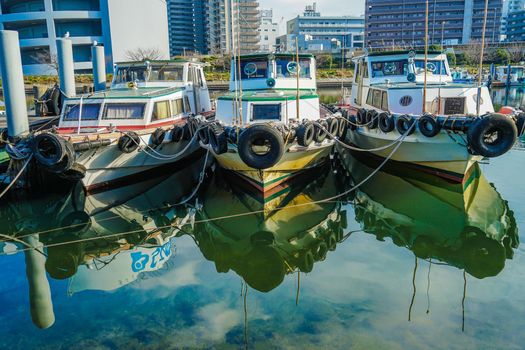 Katsushima Canal (Shinagawa Ward). Shooting Location: Tokyo metropolitan area