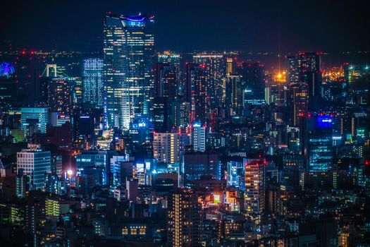 Night view of Tokyo seen from the observation deck of the Tokyo Metropolitan Hall. Shooting Location: Tokyo metropolitan area