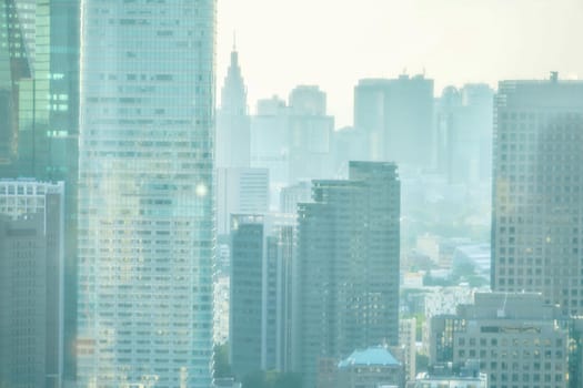 The city of Tokyo seen from the World Trade Center Building (Seaside Top). Shooting Location: Tokyo metropolitan area