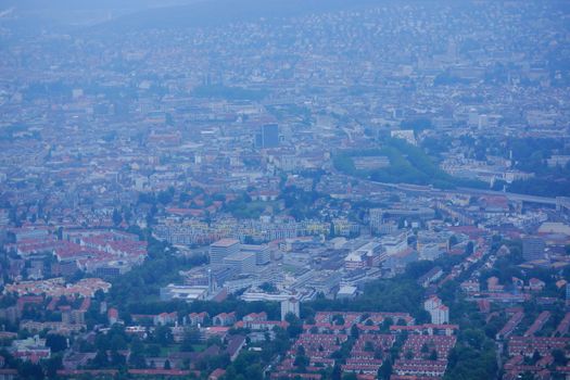 Square of Switzerland and Zurich. Shooting Location: Switzerland, Zurich