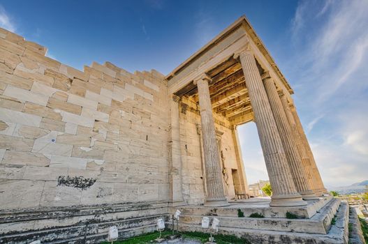 Caryatides, Erechtheion temple Acropolis in Athens, Greece