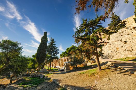 The Acropolis of Athens, Greece, with the Parthenon Temple during the day