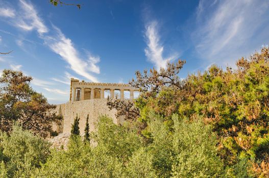 The Acropolis of Athens, Greece, with the Parthenon Temple during the day