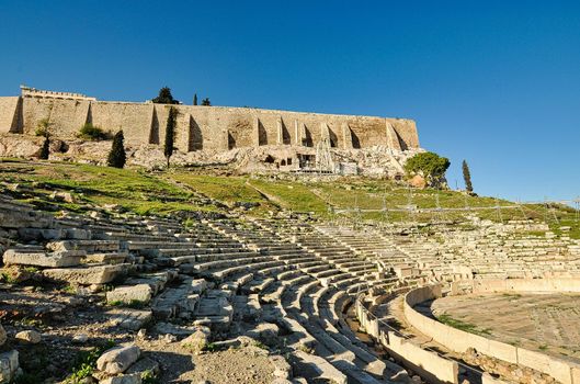 The Theatre of Dionysus Eleuthereus is a major theatre in Athens, Greece. The Theatre built at the foot of the Athenian Acropolis and dedicated to Dionysus, the god of wine.